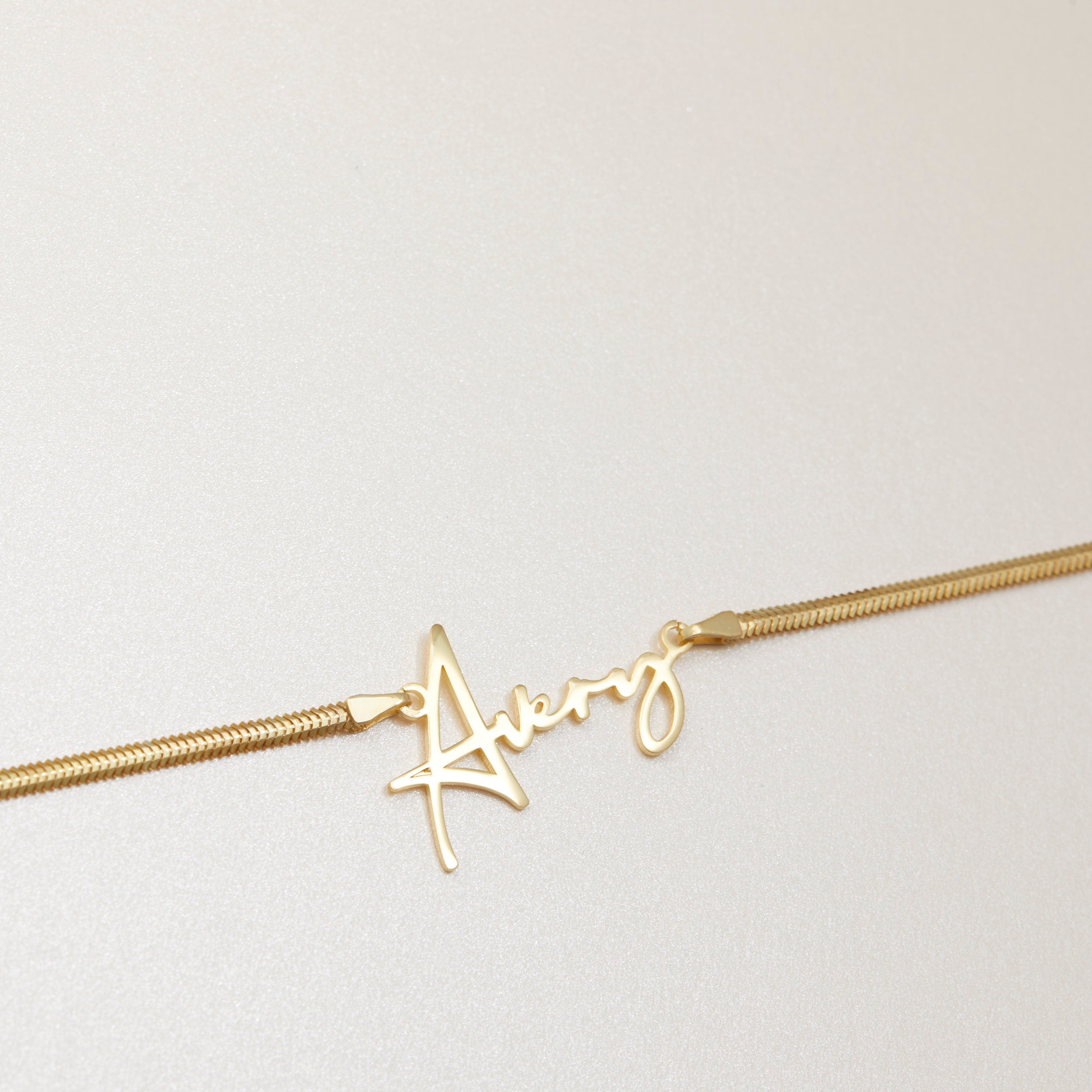 Initial Clover Charm Necklace With Gold Letter Pendant, 18K Gold Plated Personalized Jewelry Gift for Her, Dainty Clover Chain Necklace