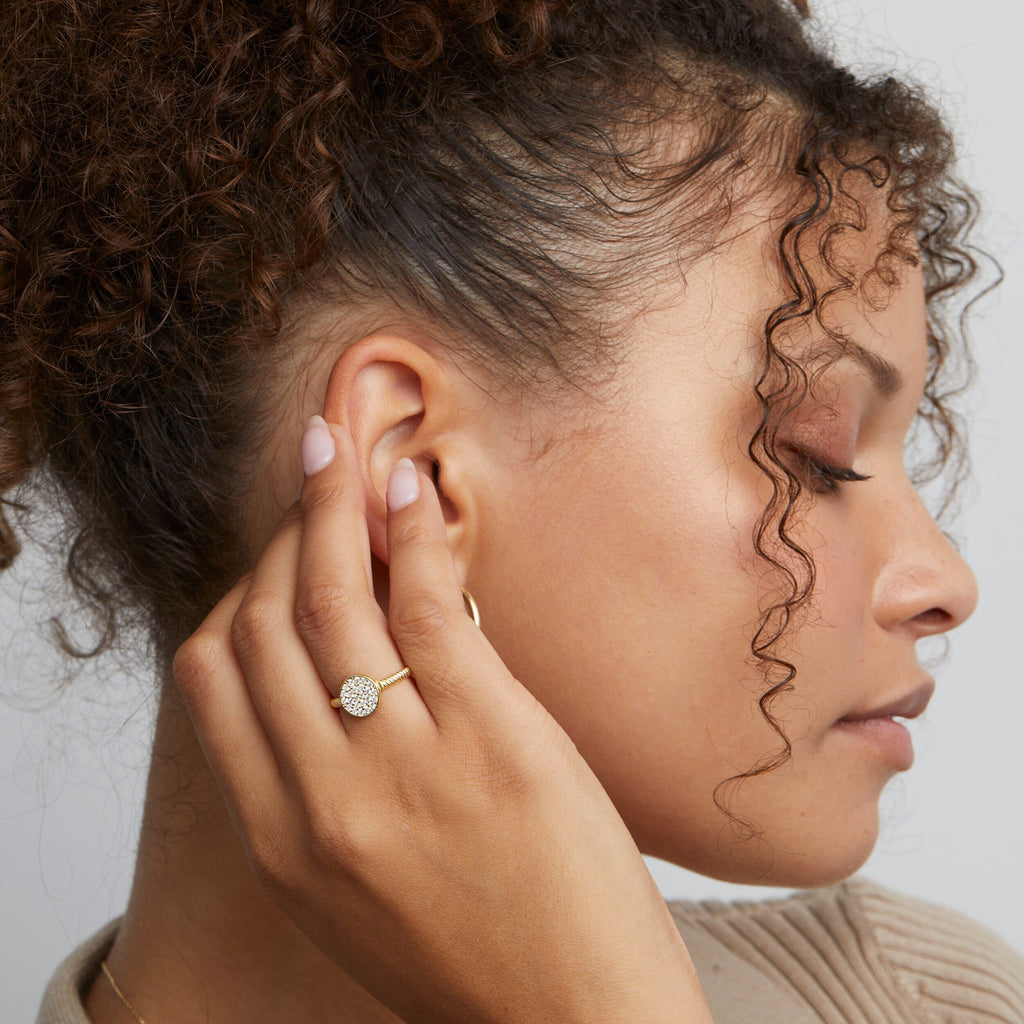 14K Gold Chunky Hoop Earrings, Cz Hoops, Everyday Stainless Steel Earrings, Gold Plated Waterproof earrings, Hypoallergenic Hoops Gifts