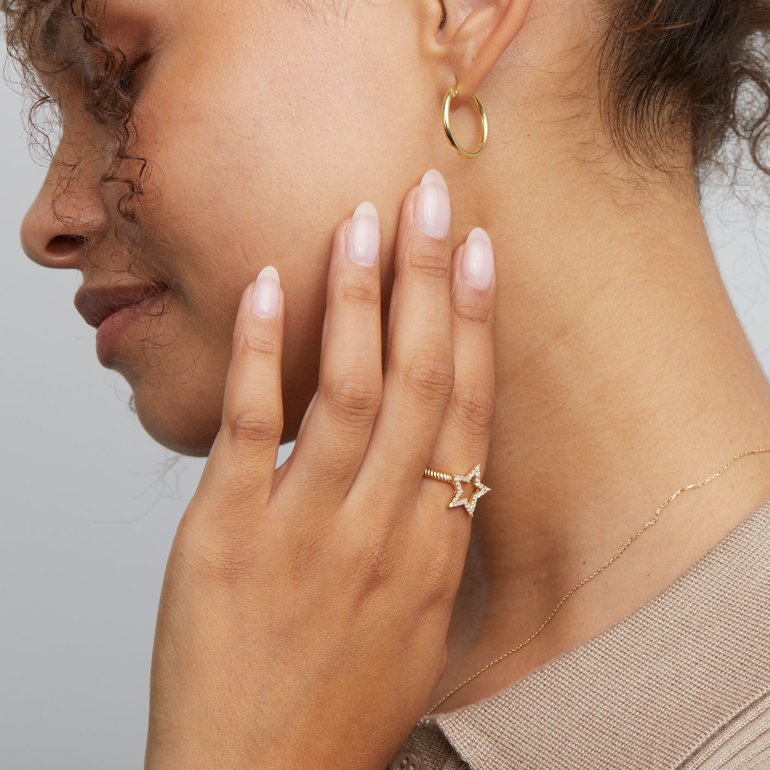 18K Gold Plated Abstract Hoop Earrings | Chunky Statement Jewelry | Modern Artistic Gold Hoops | Unique Fashion Earrings for Women