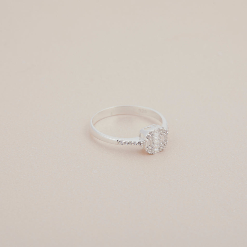 Pave Heart Stacking Ring, 925 Sterling Silver Pave Heart Stacking Ring, Cz Diamond Ring, Jewelry For Women, Handmade Jewelry