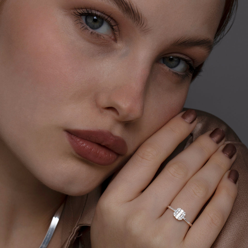 Pave Heart Stacking Ring, 925 Sterling Silver Pave Heart Stacking Ring, Cz Diamond Ring, Jewelry For Women, Handmade Jewelry