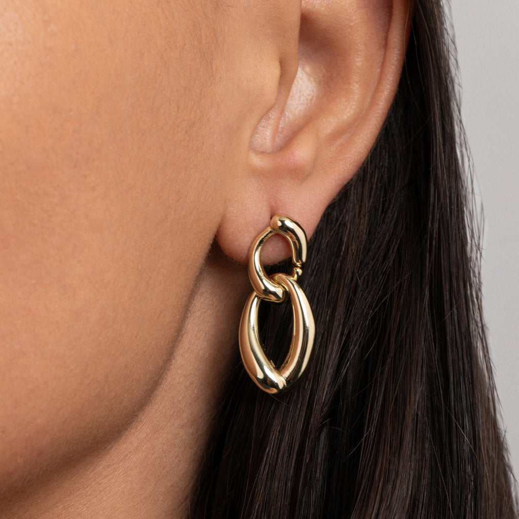 Circle Hoop Earrings, Diamond Paved Hoops, Gold plated Sterling Silver Earrings, Statement Earrings, Everyday Earrings, Earrings for Women