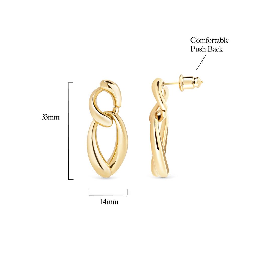Circle Hoop Earrings, Diamond Paved Hoops, Gold plated Sterling Silver Earrings, Statement Earrings, Everyday Earrings, Earrings for Women