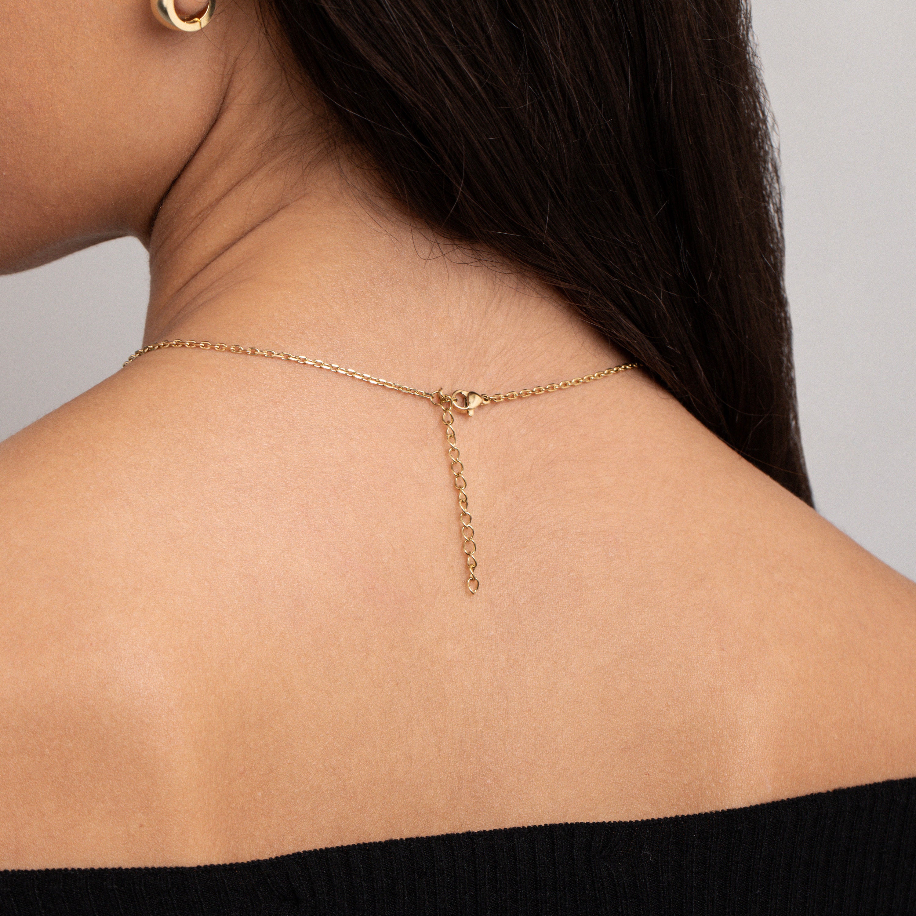Sideways Initial Necklace, Dainty Personalized Necklace, Letter Gold Necklace, Minimalist Personalized Gifts, Gold Necklace, Gift For Her