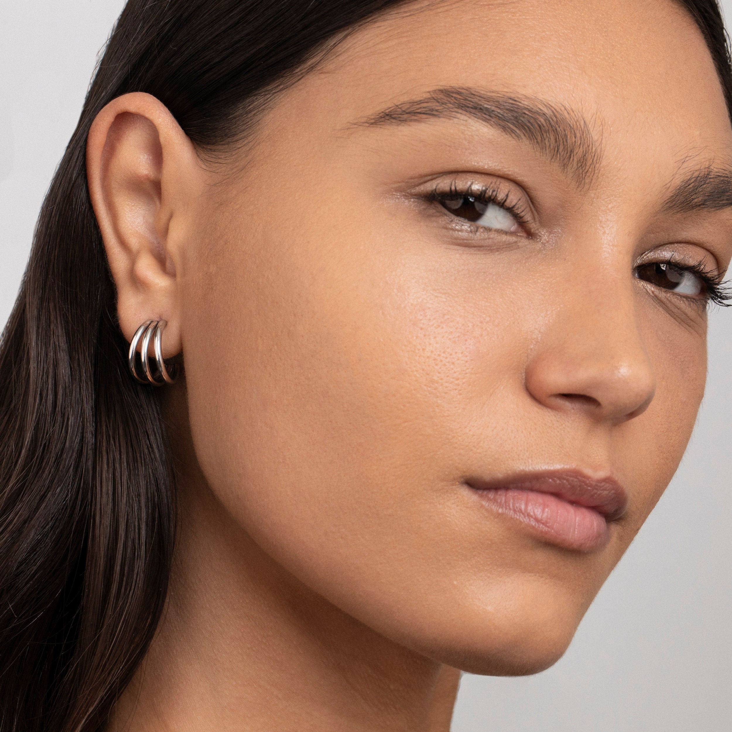 18K Gold Square Hoop Earrings, Geometric Gold Earrings, Chunky Gold Earrings, Minimalist Gold Earrings, Rectangular Gold Earrings, Jewelr