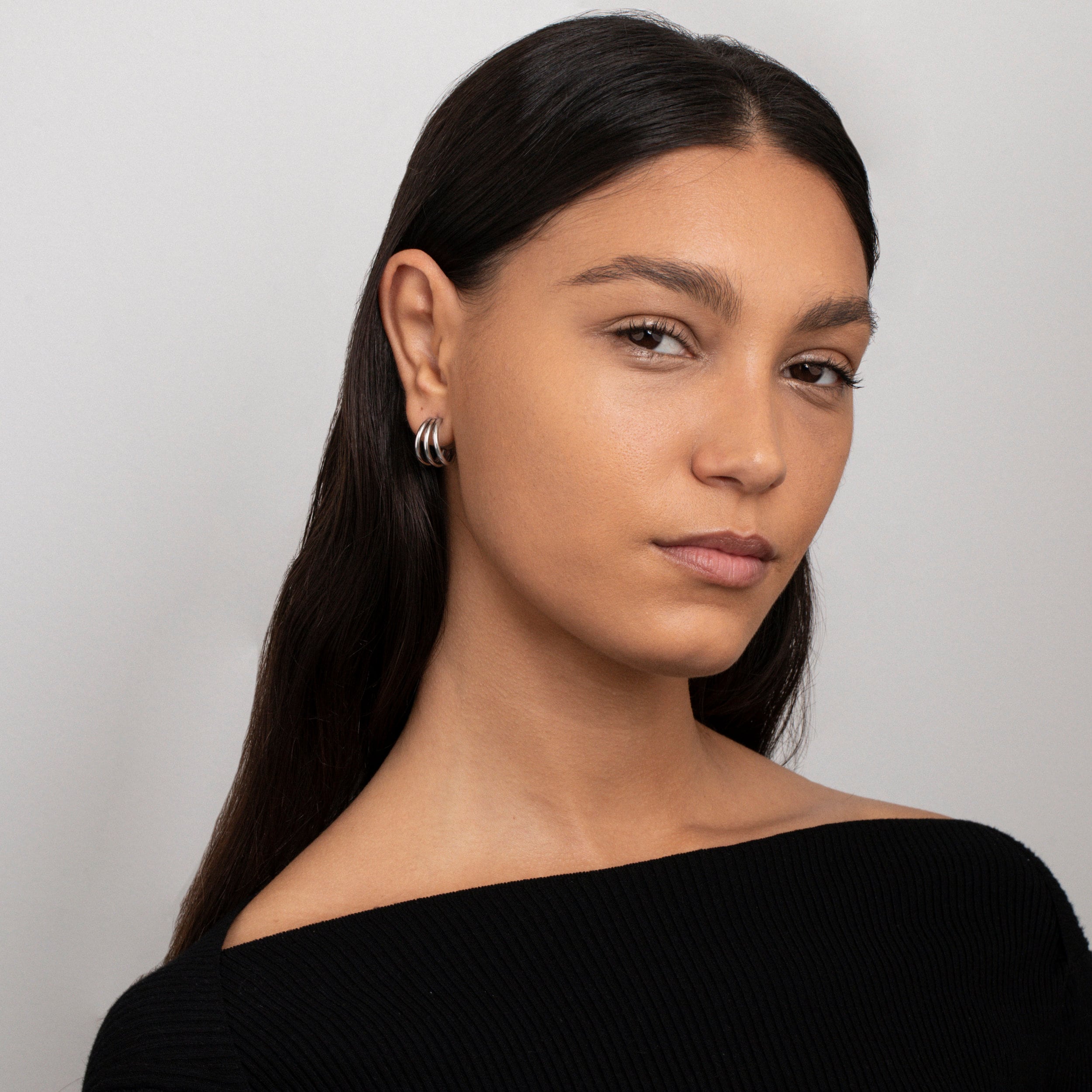 18K Gold Square Hoop Earrings, Geometric Gold Earrings, Chunky Gold Earrings, Minimalist Gold Earrings, Rectangular Gold Earrings, Jewelr