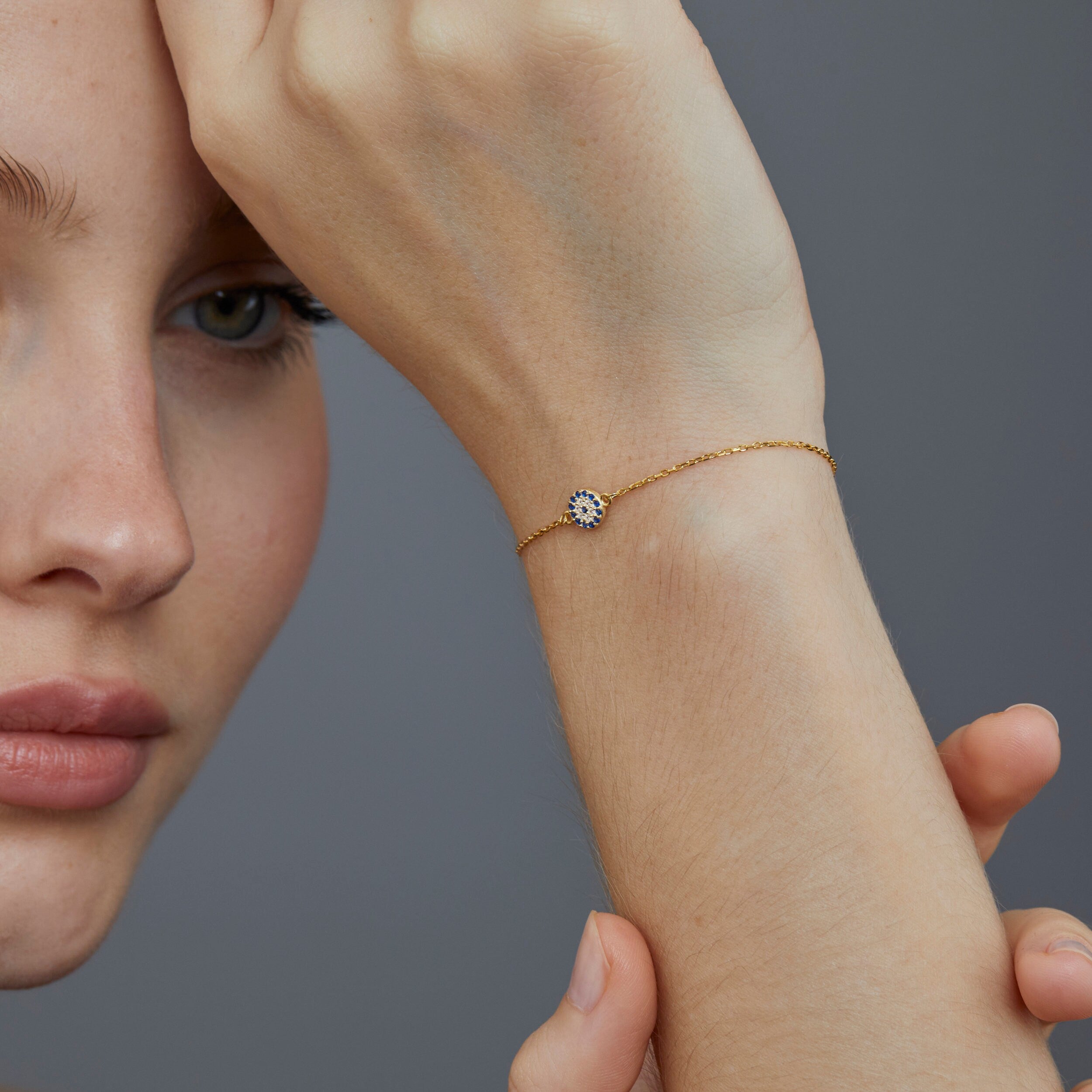 Circle Stud Earrings - Diamond Gold Earrings - 14K Earrings - Dainty Hypoallergenic Studs - Diamonds Earrings - Minimalist Jewelry For Women