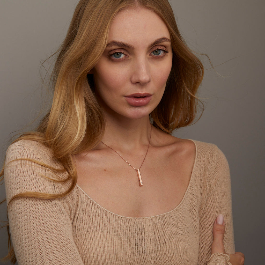 3 Diamond Necklace - Dainty Minimalist Diamond Necklace, Delicate Layering Necklace, Cz Diamond Necklace, Bridal Jewelry, 14K Gold Necklace