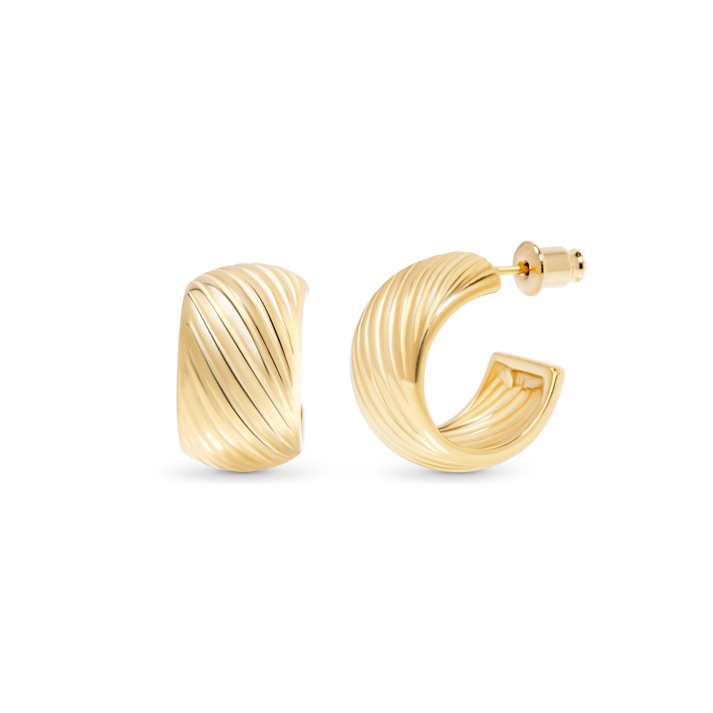 Triple Hoop Earrings for women, Handmade Huggie Earrings, Gold filled Hoops, Jewelry For Women, Gift For Her