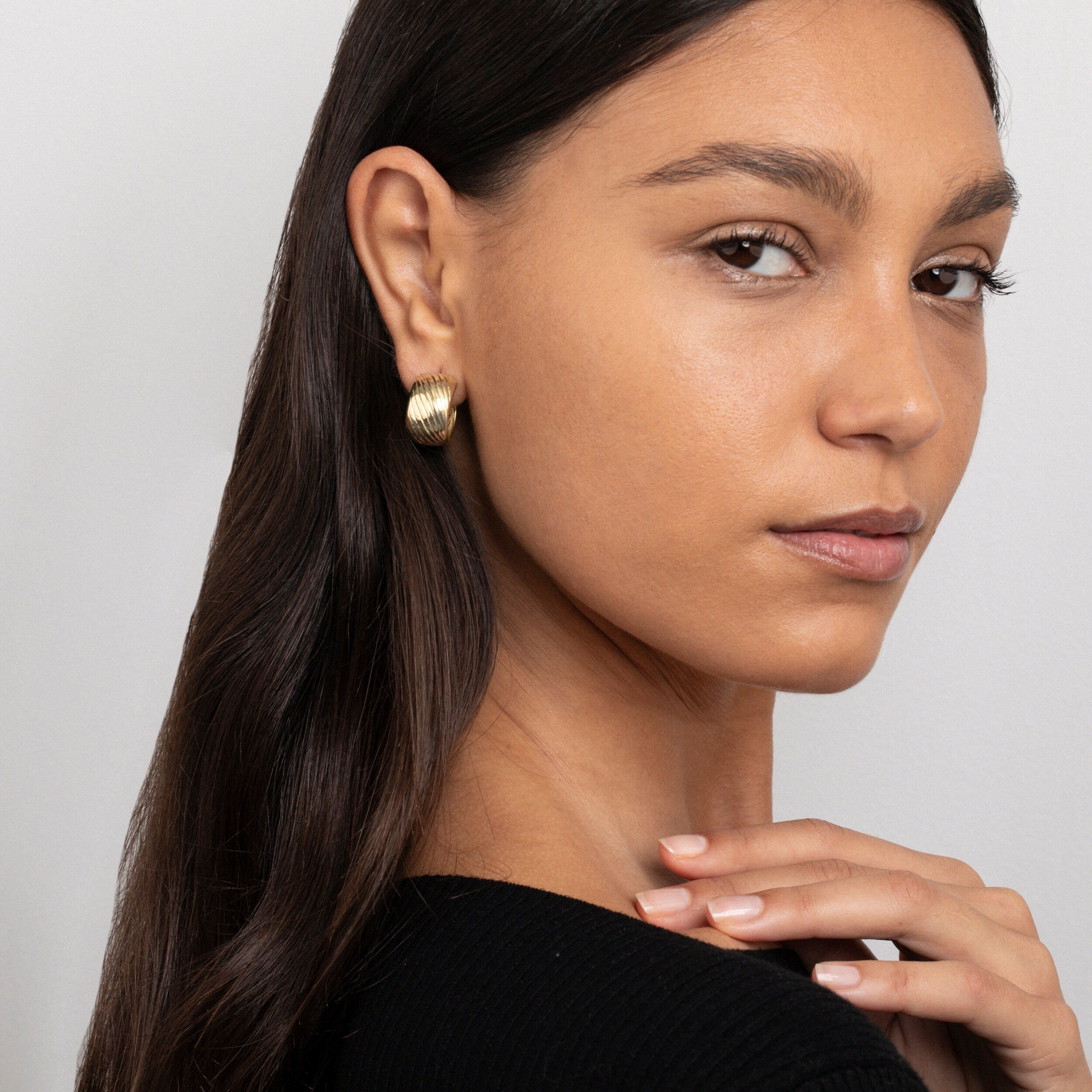 Triple Hoop Earrings for women, Handmade Huggie Earrings, Gold filled Hoops, Jewelry For Women, Gift For Her