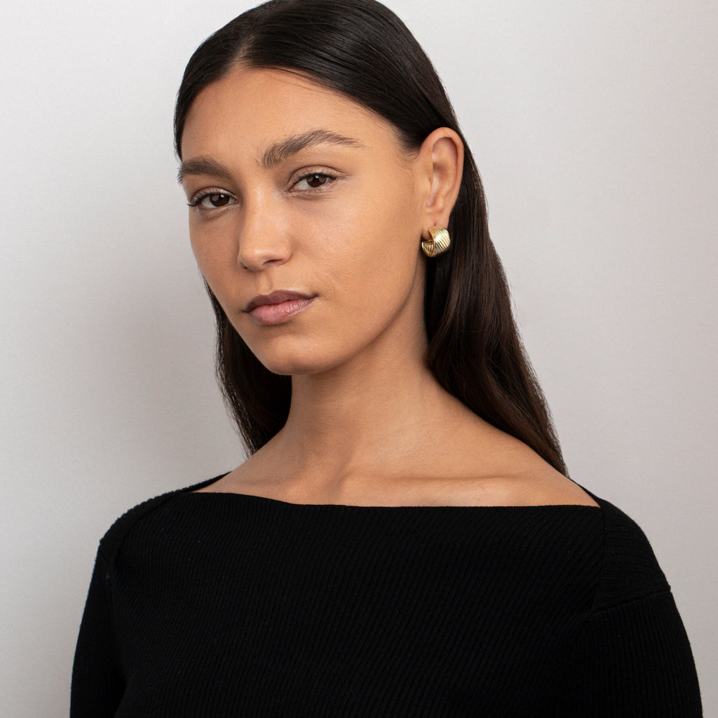 Triple Hoop Earrings for women, Handmade Huggie Earrings, Gold filled Hoops, Jewelry For Women, Gift For Her