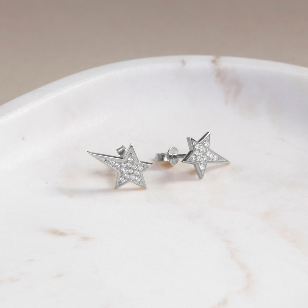 Initial Ring - Sterling Silver Initial Jewelry - Minimalist Gift for Her - Stacking Ring - Women Jewelry - Paved Rings for Women