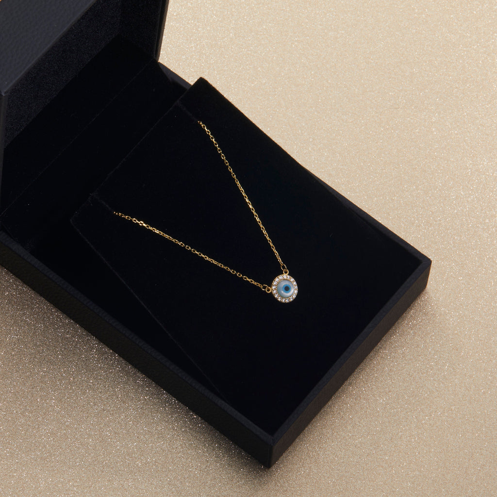 14K Gold Hamsa Necklace - Gold plated Sterling Silver Dainty Adjustable Handmade Jewelry for Women, Protection Jewelry, Hamsa Hand Charm
