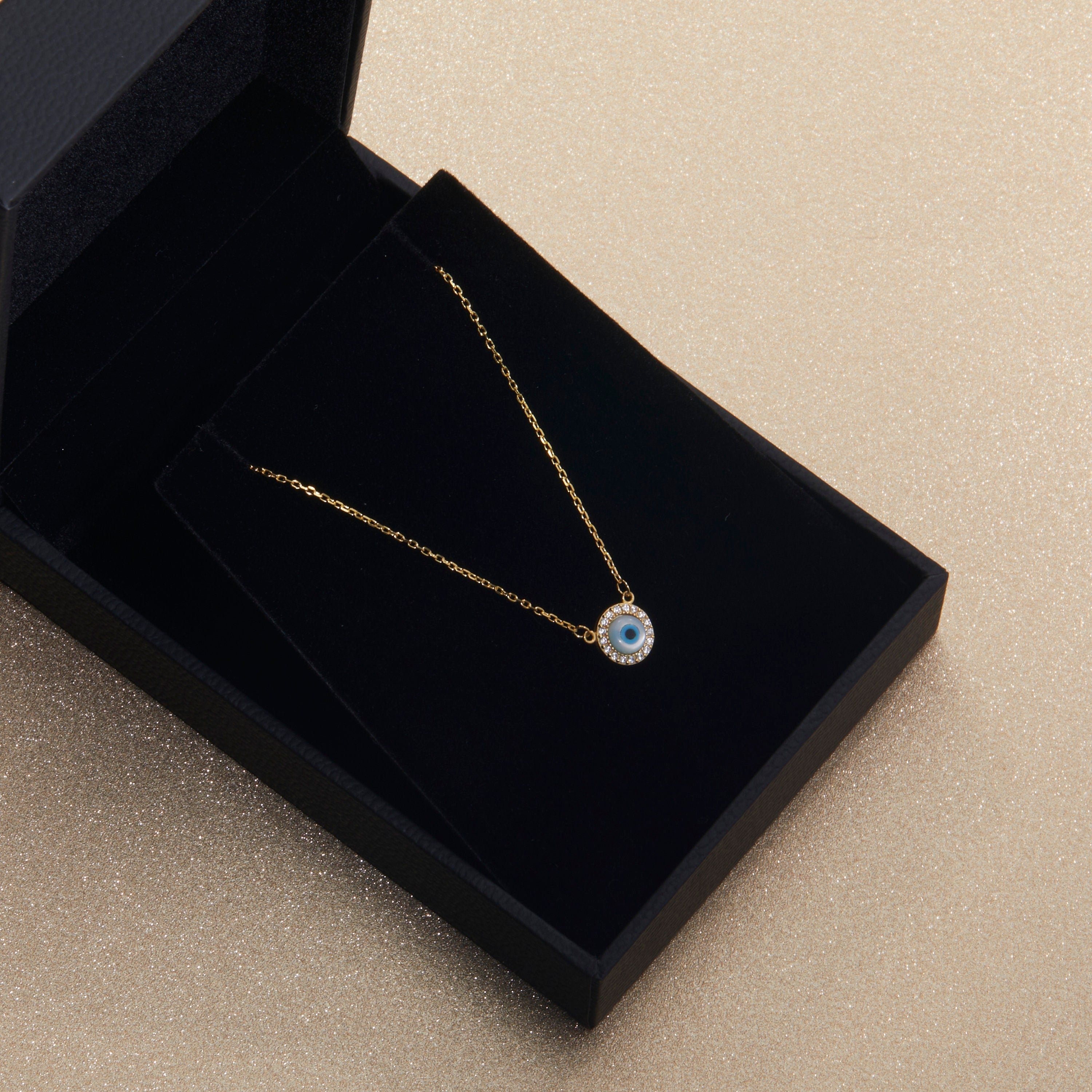 14K Gold Hamsa Necklace - Gold plated Sterling Silver Dainty Adjustable Handmade Jewelry for Women, Protection Jewelry, Hamsa Hand Charm