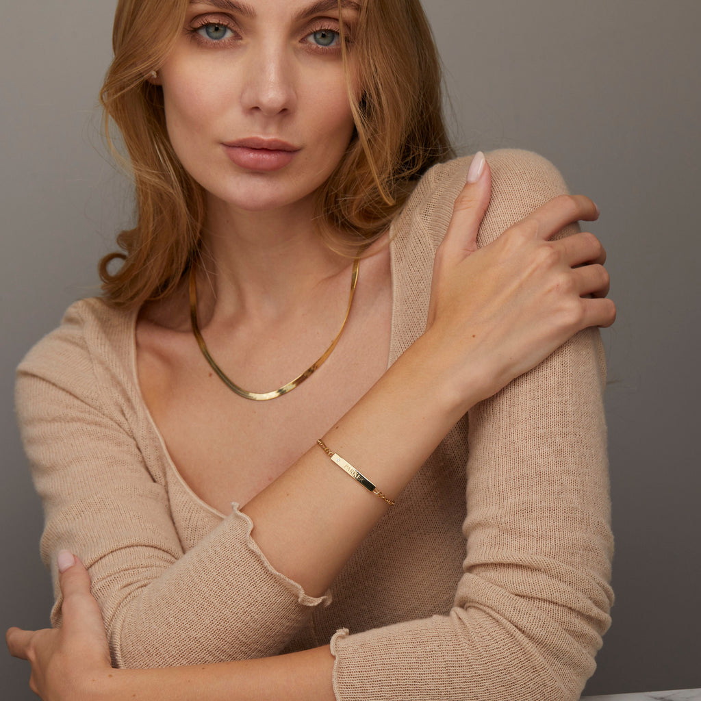 14k Gold Dangling Hoop Earrings with Baguette-Cut Crystal Drop - Elegant Minimalist Jewelry for Women