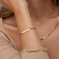 14k Gold Dangling Hoop Earrings with Baguette-Cut Crystal Drop - Elegant Minimalist Jewelry for Women