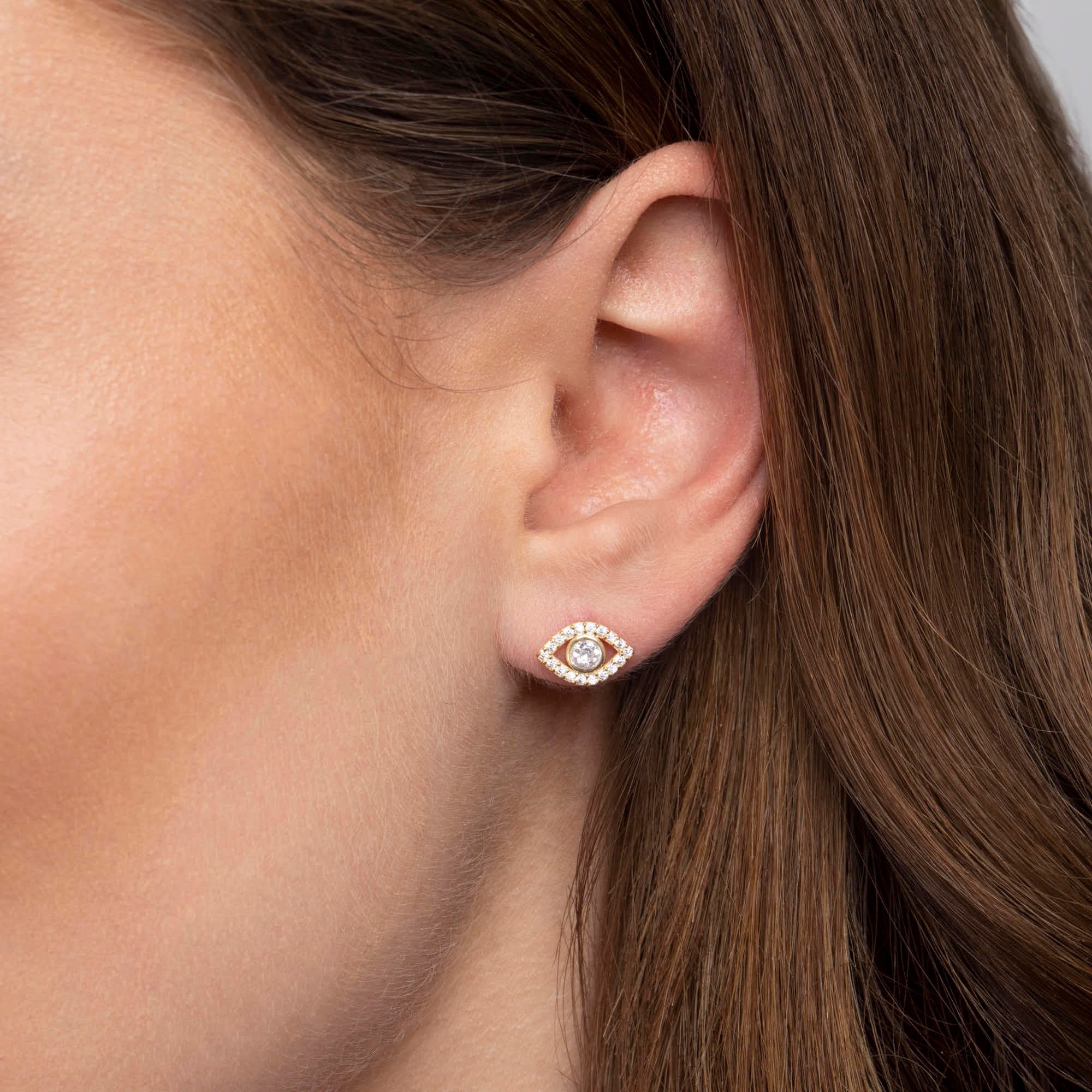 Star of David Earrings, Diamond Celestial Studs Earrings, 6 point Star Earring, Minimalist Earrings, Elegant Silver Celestial Jewelry