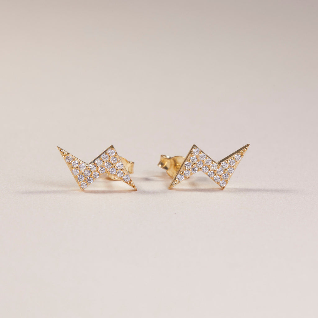 Evil Eye Earrings - Silver Evil Eye Stud Earrings - Gold Earrings - Dainty Hypoallergenic Studs - Diamonds Earrings - Evil Jewelry For Women