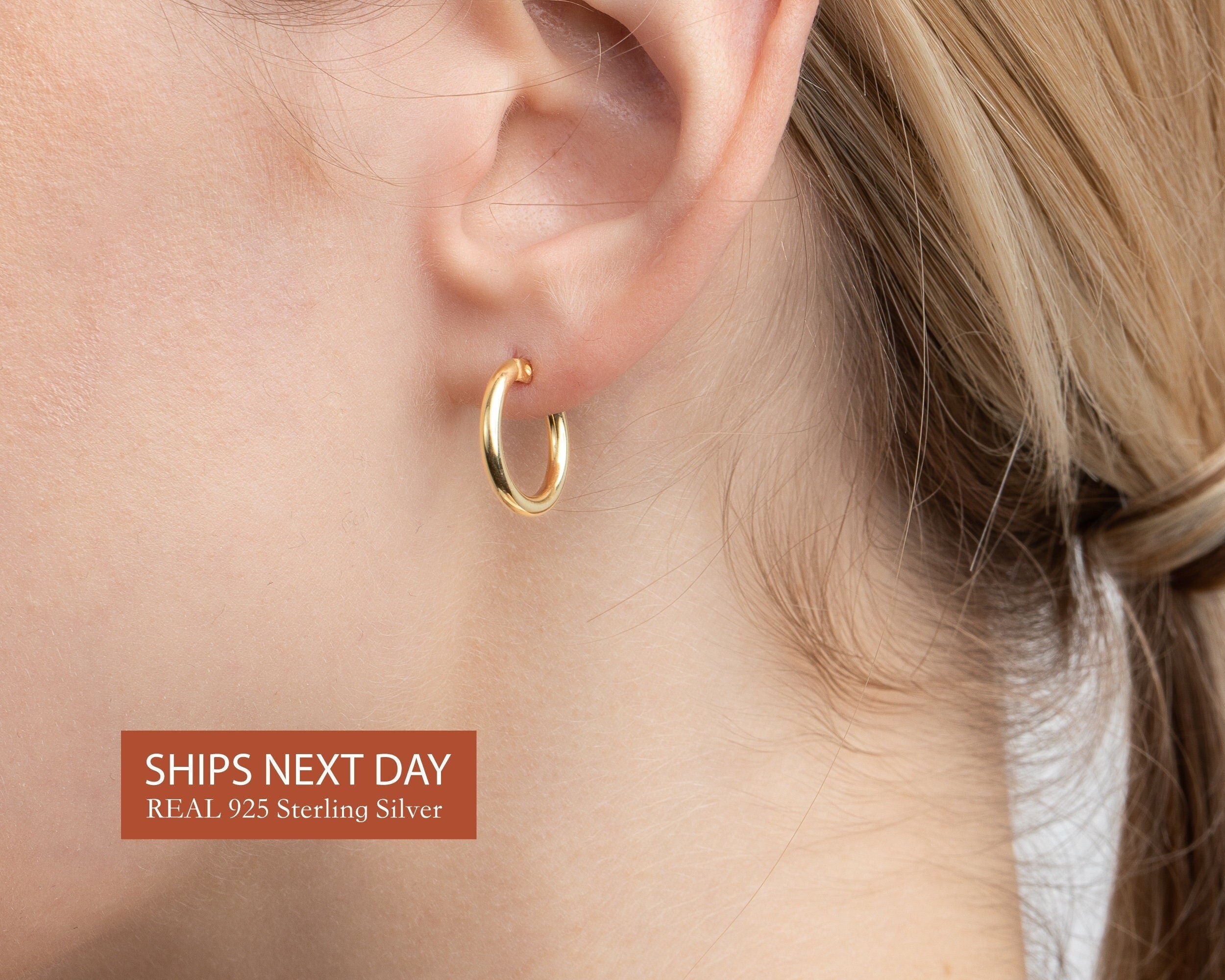 Heart Earrings, 14K Gold Plated Heart Earring , Everyday Earrings, Jewelry for women, Silver Heart Earring, Handmade Jewelry, Gift for her