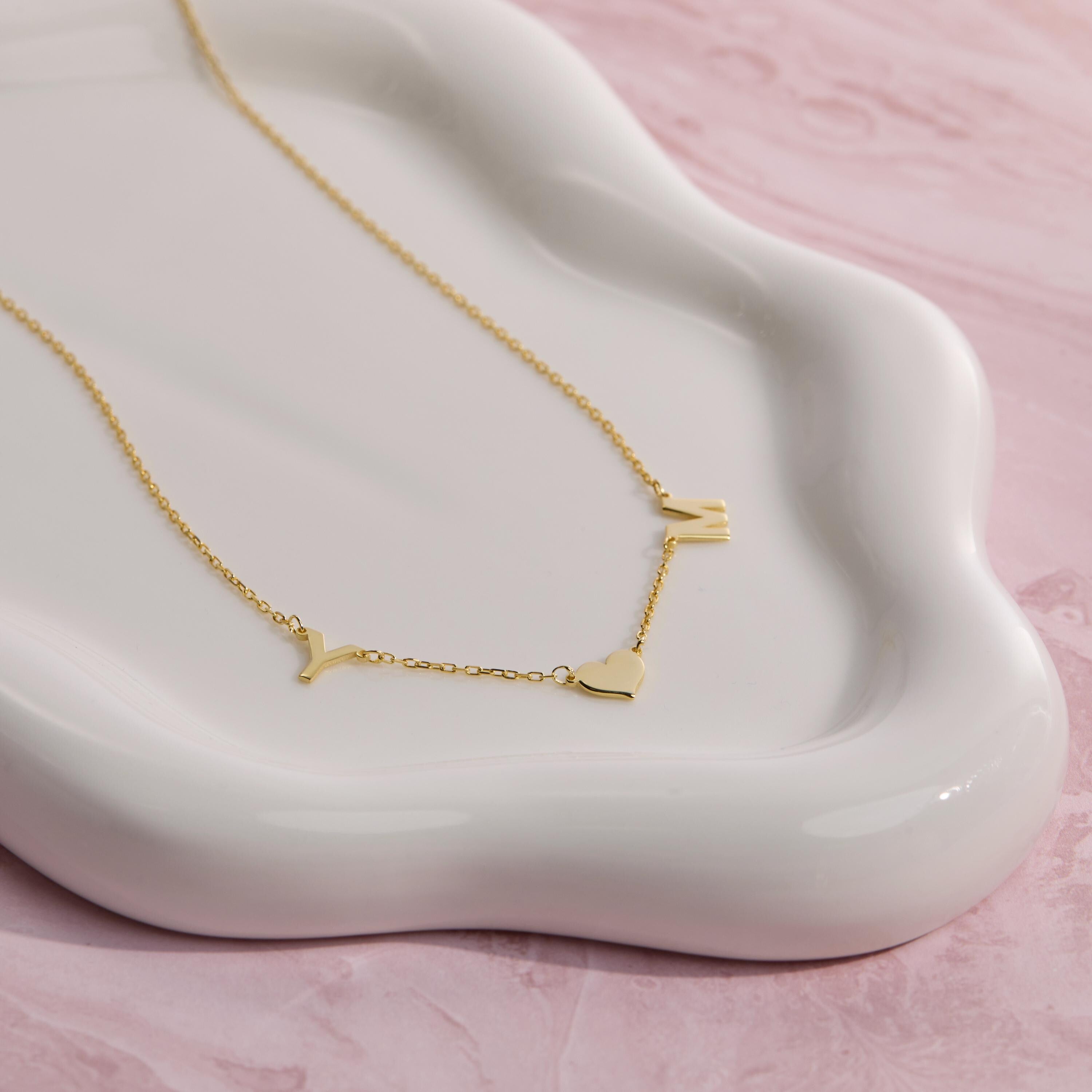 Double Chain Pearl Necklace, Dainty Gold Necklace, 18k Gold Plated Paperclip, Irregular Pearl Necklace, Jewelry for Women, Layering Chain