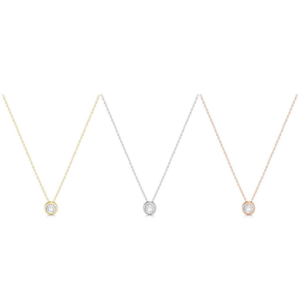 Star Diamond Necklace, 14K Gold Star Pendant Necklace, Cz Diamond, Sterling Silver Necklace, Minimalist, Handmade Jewelry Necklace for women
