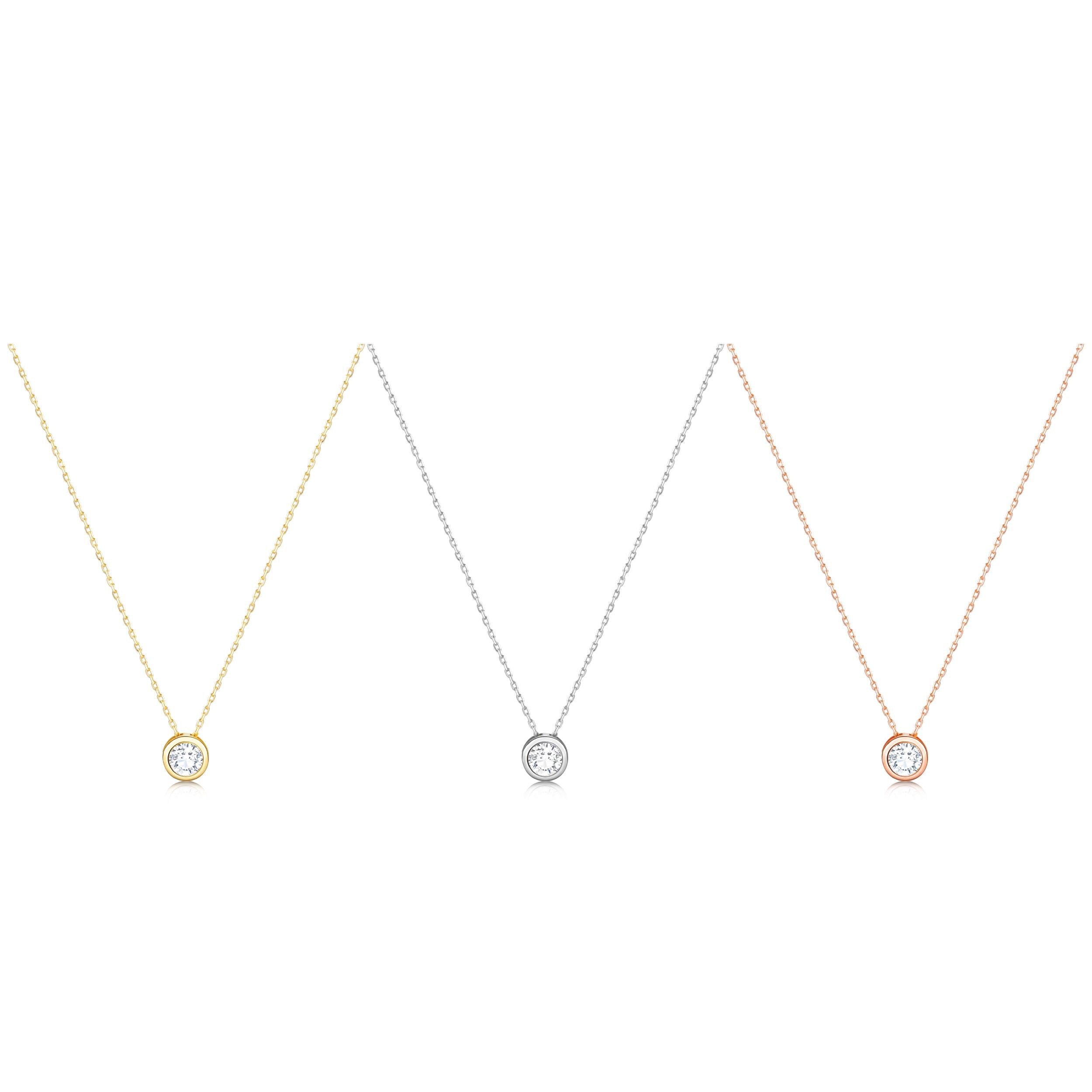 Star Diamond Necklace, 14K Gold Star Pendant Necklace, Cz Diamond, Sterling Silver Necklace, Minimalist, Handmade Jewelry Necklace for women