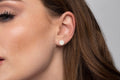 Circle Stud Earrings - Gold Earrings - 14K Earrings - Dainty Tiny Hypoallergenic Studs - Diamonds Earrings - Minimalist Jewelry For Women