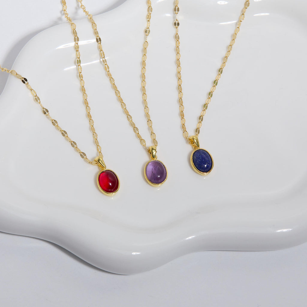 Birthstone Necklace Personalized, Dainty Bar Pendant, Custom Family Jewelry, Birthstone Jewelry, Gift for Her, Necklaces for Women