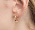Thick Square Huggie Hoop Earrings, 14K Huggie Hoop Earrings, 925 Sterling Silver Hoops, Square Hoop Earrings, Elegant Hoops, Chunky Hoops
