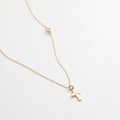 Personalized Initial Necklace with a Heart, Dainty silver necklace, Letter necklace, Monogram Necklace
