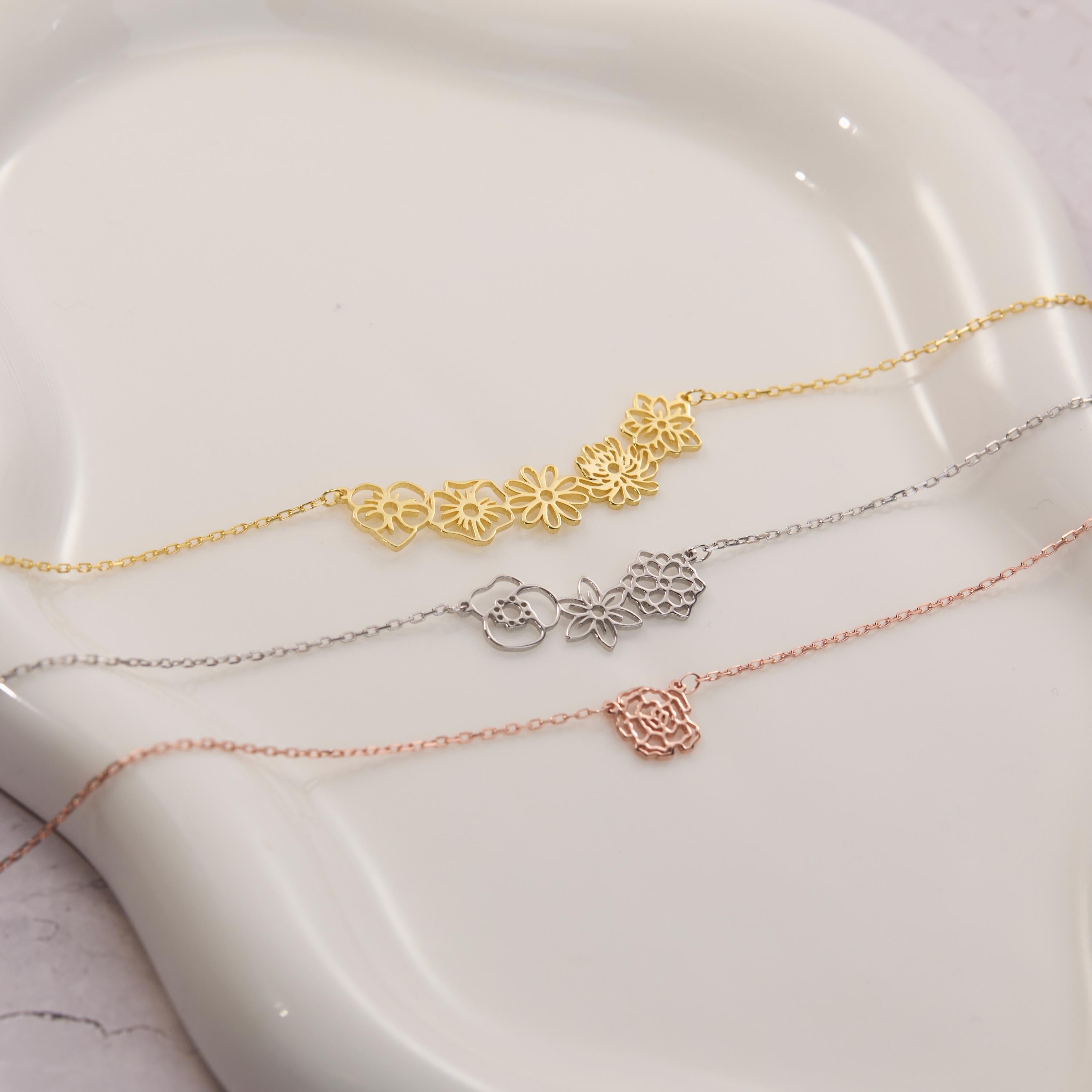 Birthstone Initial Necklace, Personalized Necklace, Dainty Birthstone Necklace, Jewelry for Women - Name Necklace - Name Jewelry