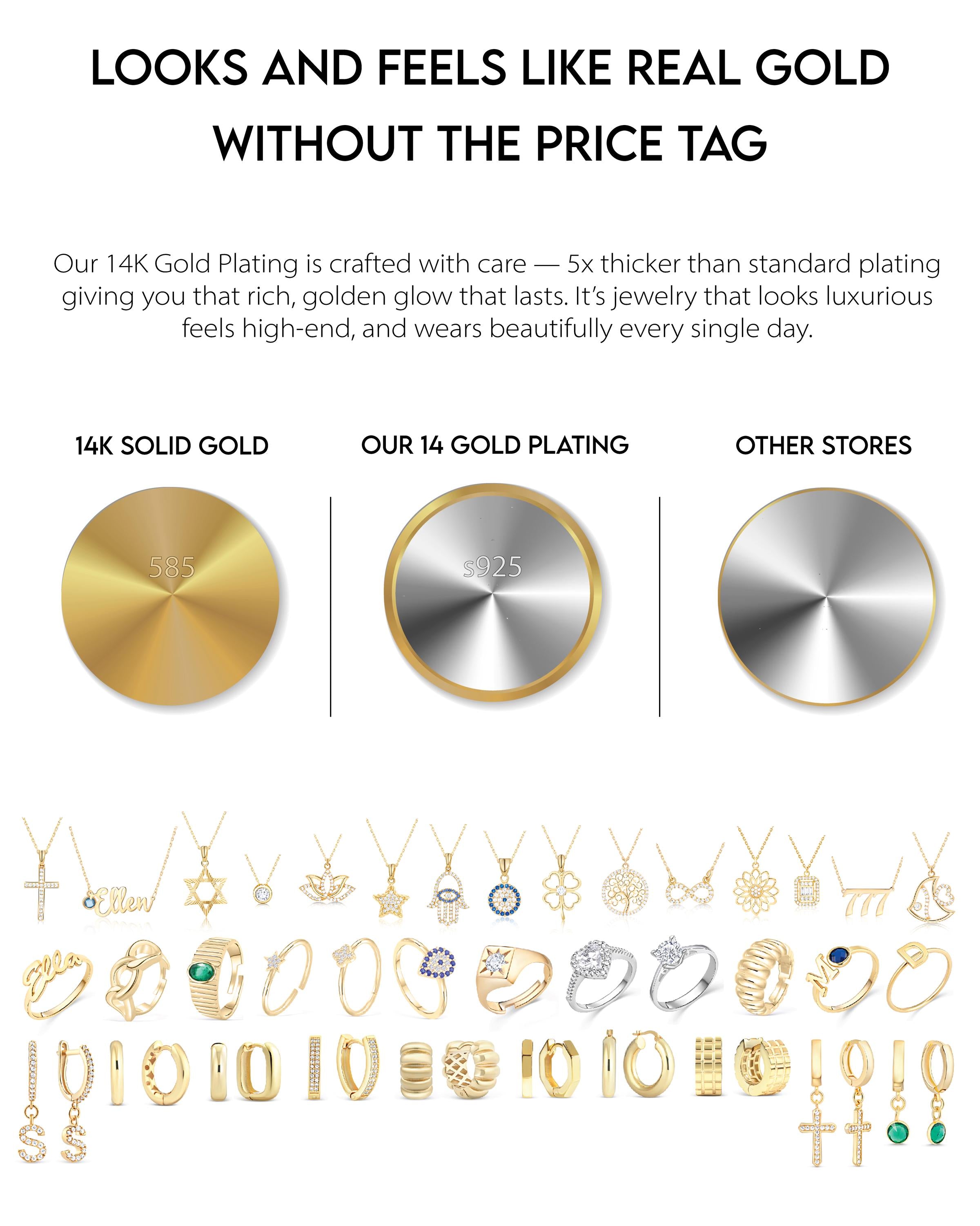 14K Name Earring, Personalized earrings, Stud Earring, 14K Gold Studs, Personalized Gifts, Women Jewelry, Personalized Gifts for Her
