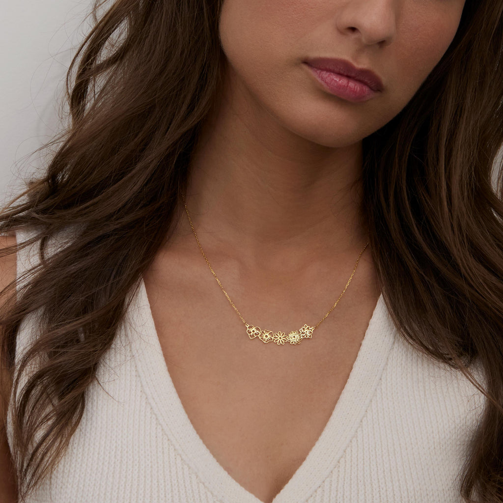 Birthstone Initial Necklace, Personalized Necklace, Dainty Birthstone Necklace, Jewelry for Women - Name Necklace - Name Jewelry