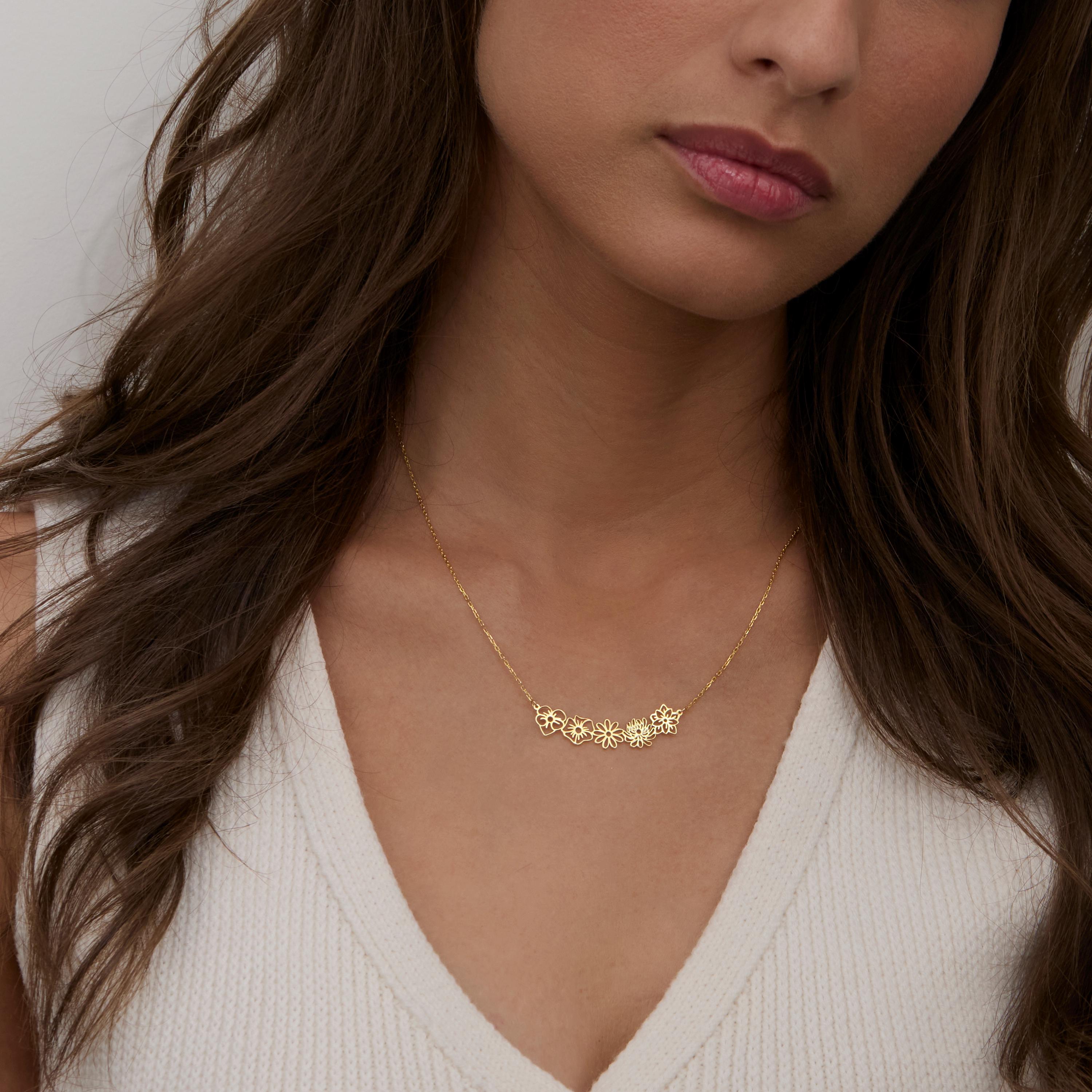 Birthstone Initial Necklace, Personalized Necklace, Dainty Birthstone Necklace, Jewelry for Women - Name Necklace - Name Jewelry