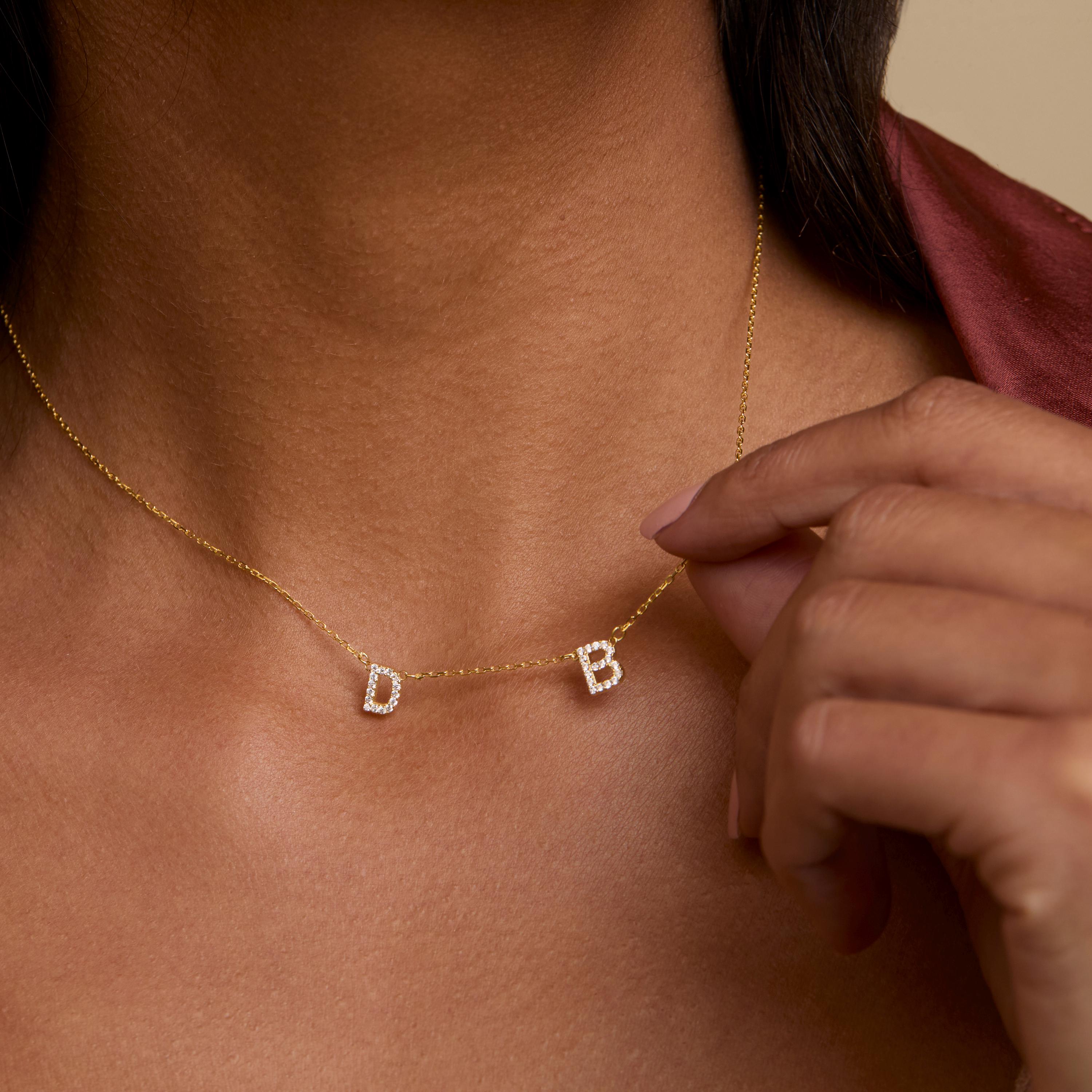 REAL SILVER Name Necklace, Personalized Name Jewelry, Custom Name Necklace for Women, Birthday Gift, Bridesmaid, Gift For Her, Gold Silver