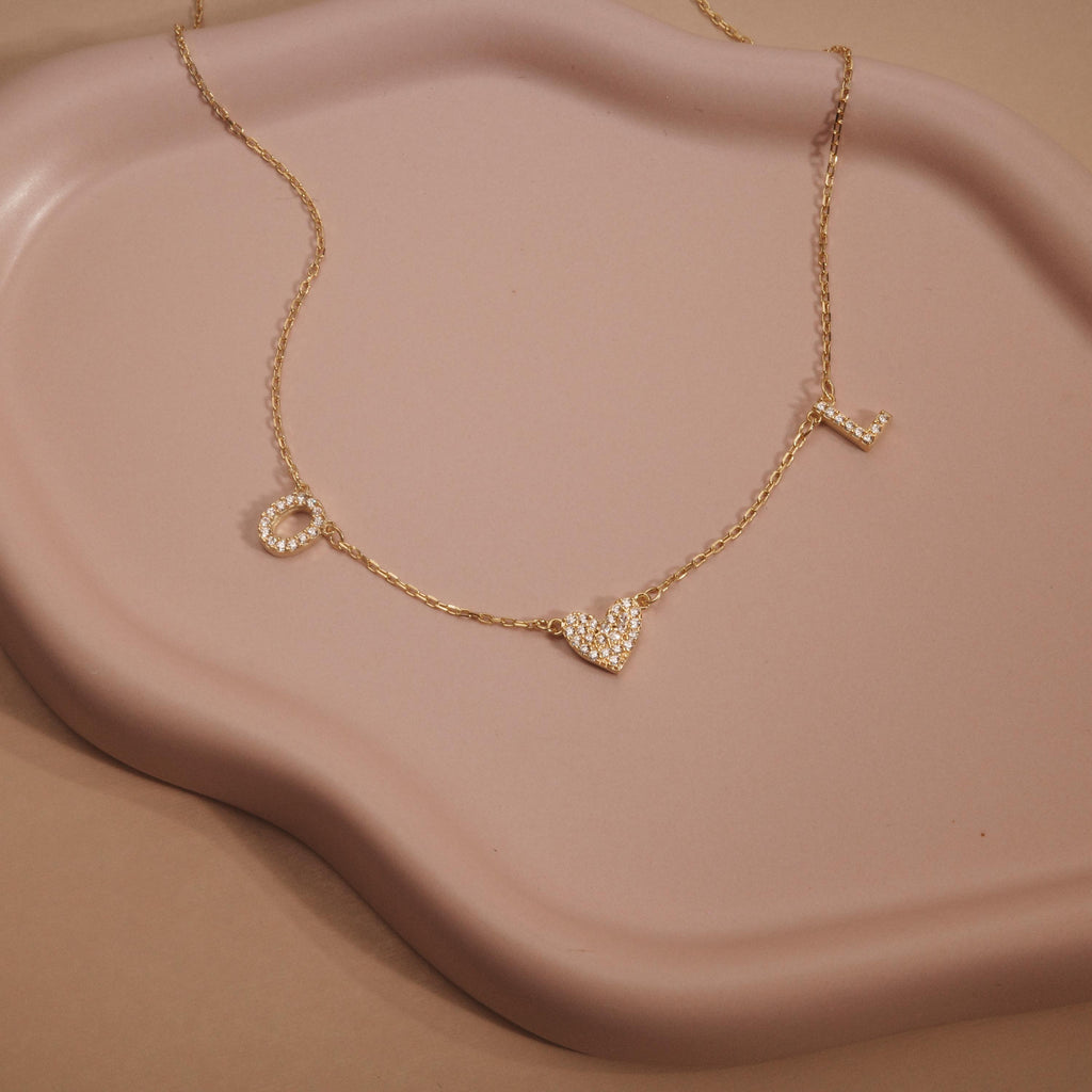 REAL SILVER Name Necklace, Personalized Name Jewelry, Custom Name Necklace for Women, Birthday Gift, Bridesmaid, Gift For Her, Gold Silver