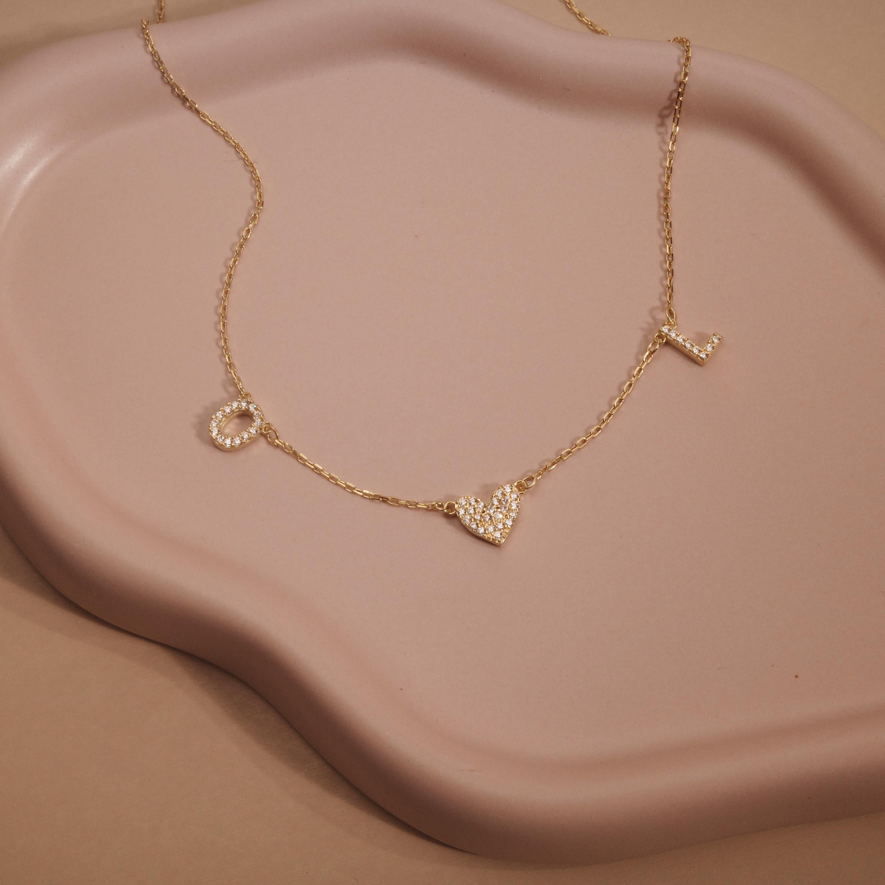 REAL SILVER Name Necklace, Personalized Name Jewelry, Custom Name Necklace for Women, Birthday Gift, Bridesmaid, Gift For Her, Gold Silver