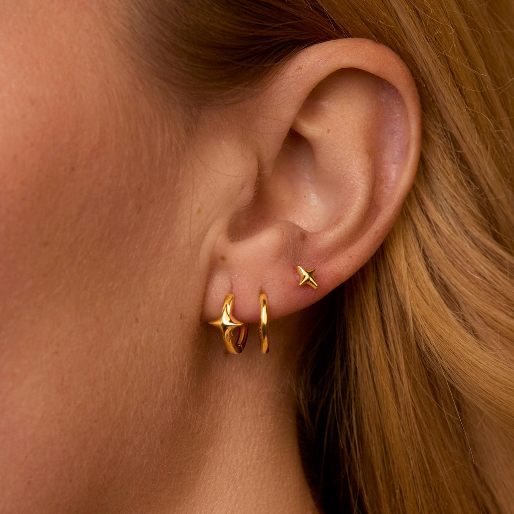 14K Name Earring, Personalized earrings, Stud Earring, 14K Gold Studs, Personalized Gifts, Women Jewelry, Personalized Gifts for Her