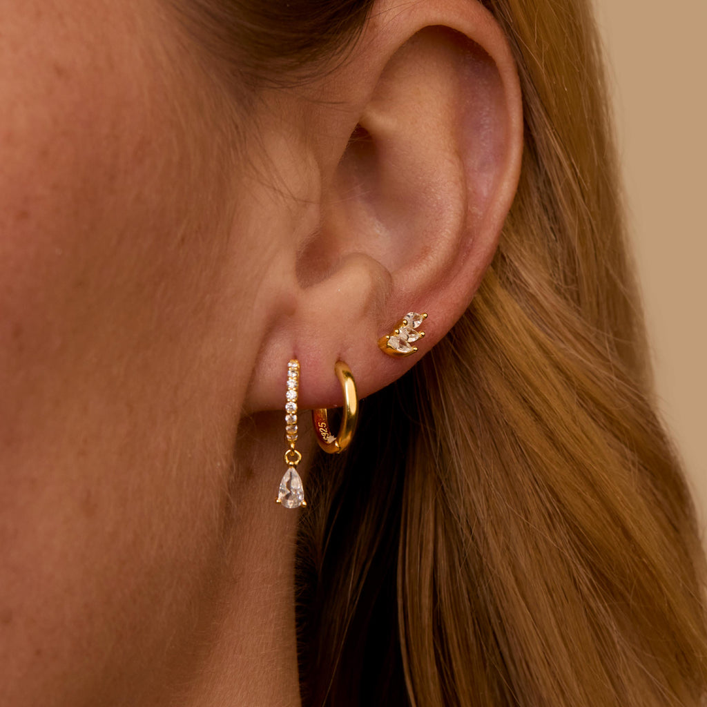 Thick Huggie Hoop Earrings, 14K Thick Huggie Hoops, 925 Sterling Silver Hoops, Huggie Hoop Earrings, Elegant Hoops, Thick Hoops, Hoops